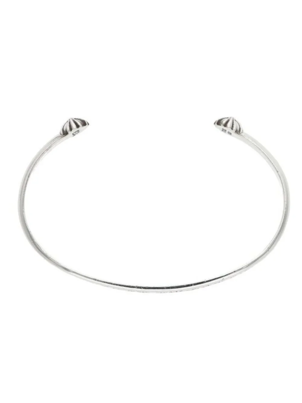 Chrome Hearts Bangle Flat CH Silver Bracelet